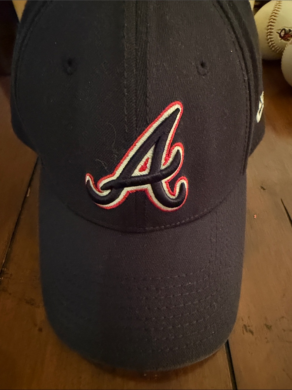 Atlanta Braves Navy Embroidered Baseball Cap